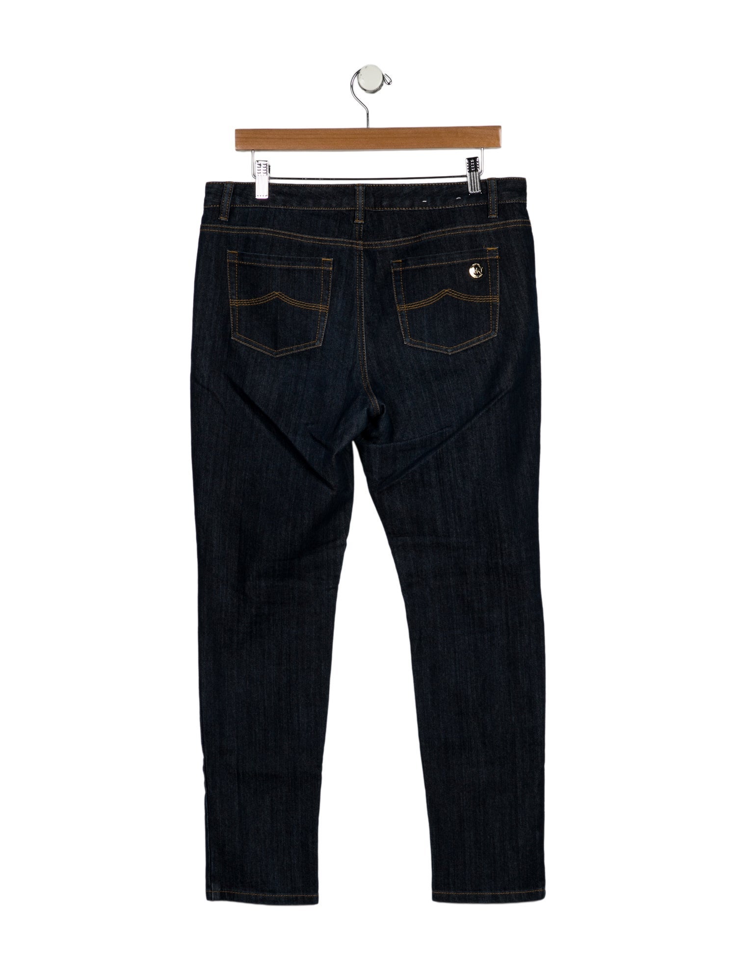 Michael Kors Mid-Rise Straight Leg Jeans